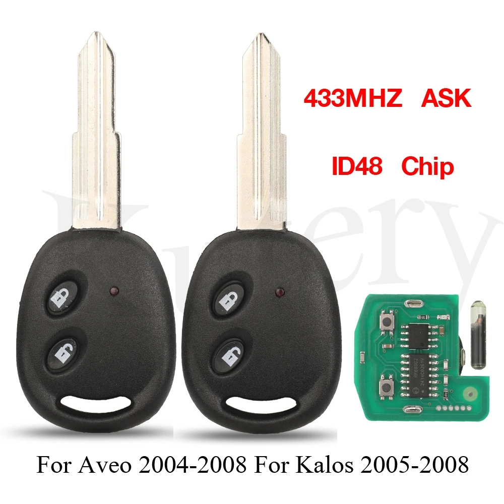 Jingyuqin 2 кнопки 433 МГц ASK ID48 чип Автомобильный Дистанционный ключ для Chevrolet Aveo Kalos Barina