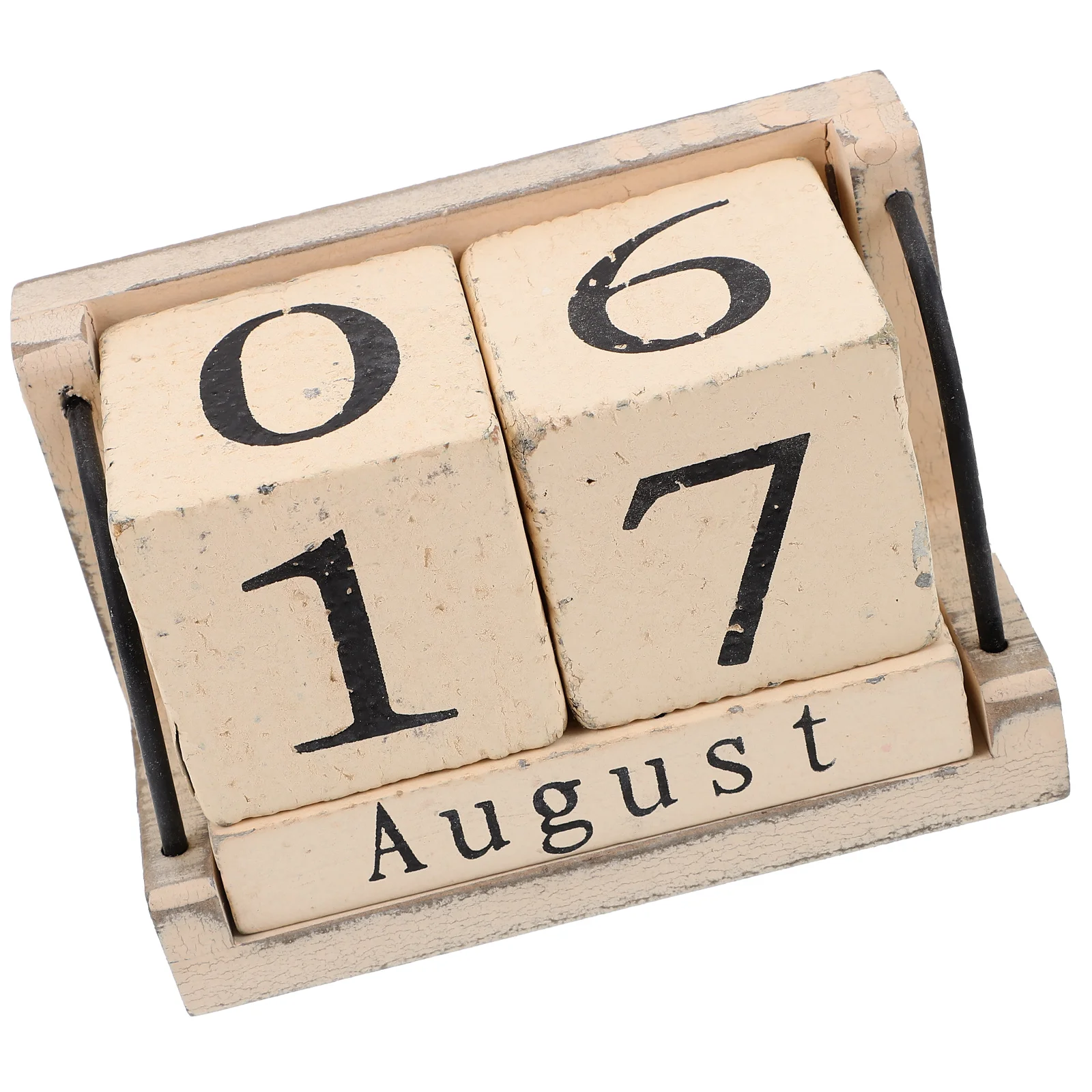 

Календарь деревянный многоразовый с эффектом сгорания, 2024 испанский