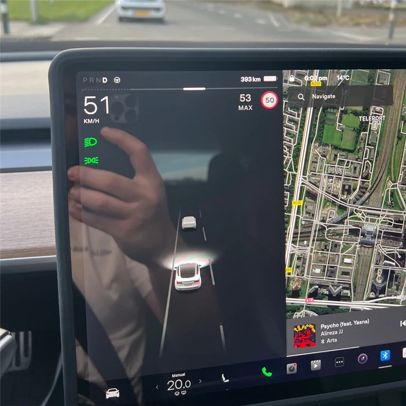 Защитная рамка для экрана Tesla Model 3 аксессуары Y модели 2017-2023 Силиконовая защита