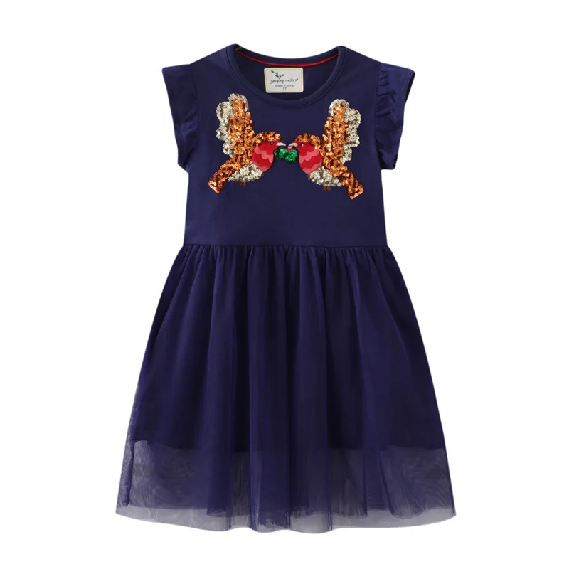 

Summer 2022 Girls Dress Unicorn Sequins Kids Short-Sleeve Dresses Baby Girls Princess Dress Party Clothes Birthday Dresses