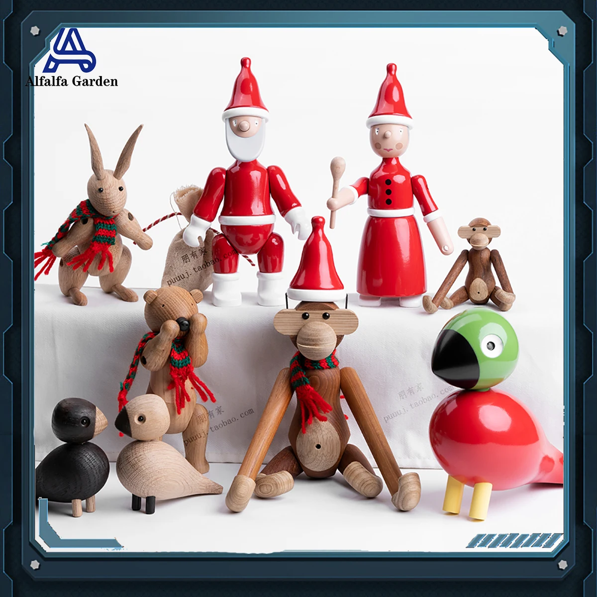 

Дания Kay Bojesen Дед Мороз Деревянные скандинавские украшения игрушки Рождественская атмосфера украшения украшение для книжного шкафа