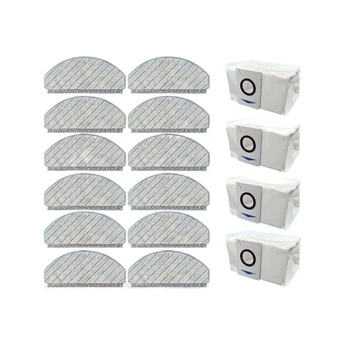

Vacuum Cleaner Mop Pad Dust Bag Replacement Accessory for Deebot T10/T10 Plus Robot Vacuum Cleaner Spare Part