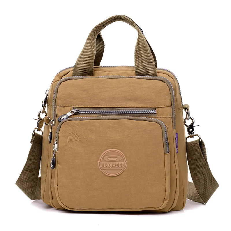 

Новинка 2023, брендовая Повседневная однотонная модная женская сумка через плечо для подростков, нейлоновый Оксфордский рюкзак, многофункциональная сумка-мессенджер