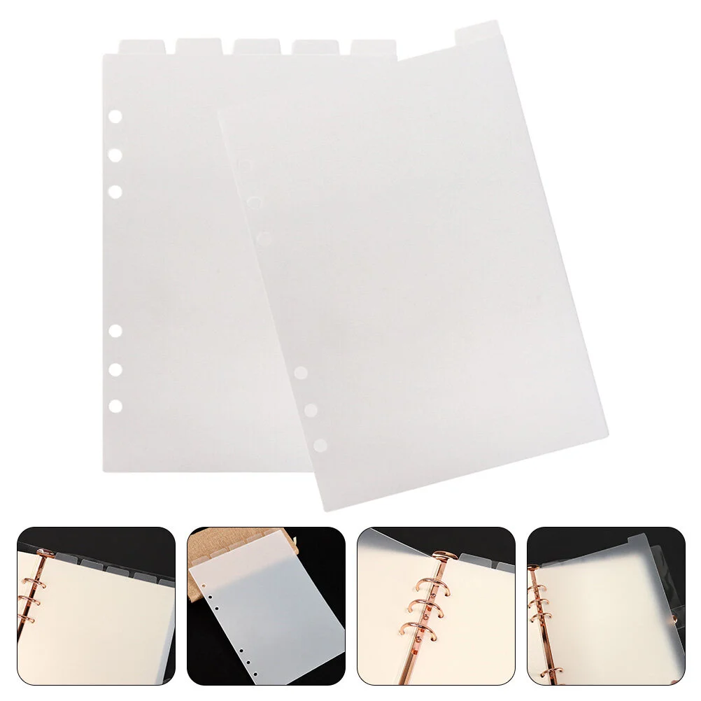 

Lugs Notebook Accessory Detachable Dividers Supply Tab Page Binder Tabs Pvc Clear