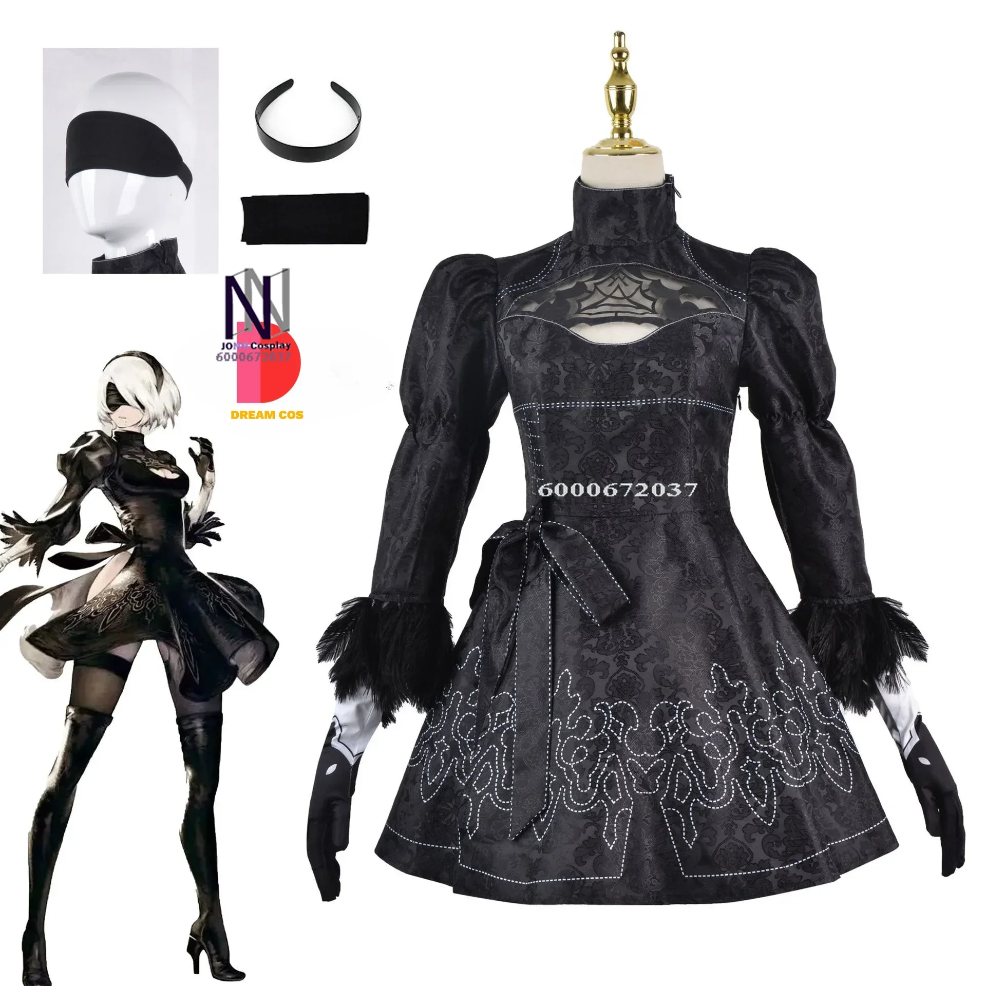 Games Nier Automata Cosplay Costume Yorha 2B 9S Sexy Outfit Suit Women Role Play Costumes Girls Halloween Party Fancy Dress