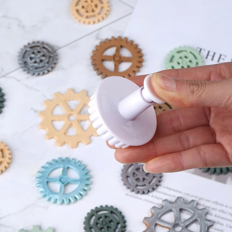 Пластиковые шестерни для выпечки печенья форма в стиле стимпанк часы колесо