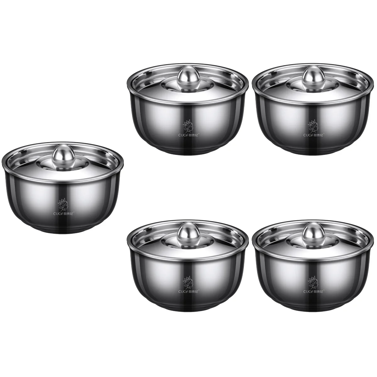 

5 комплектов, многоразовые кухонные принадлежности из нержавеющей стали