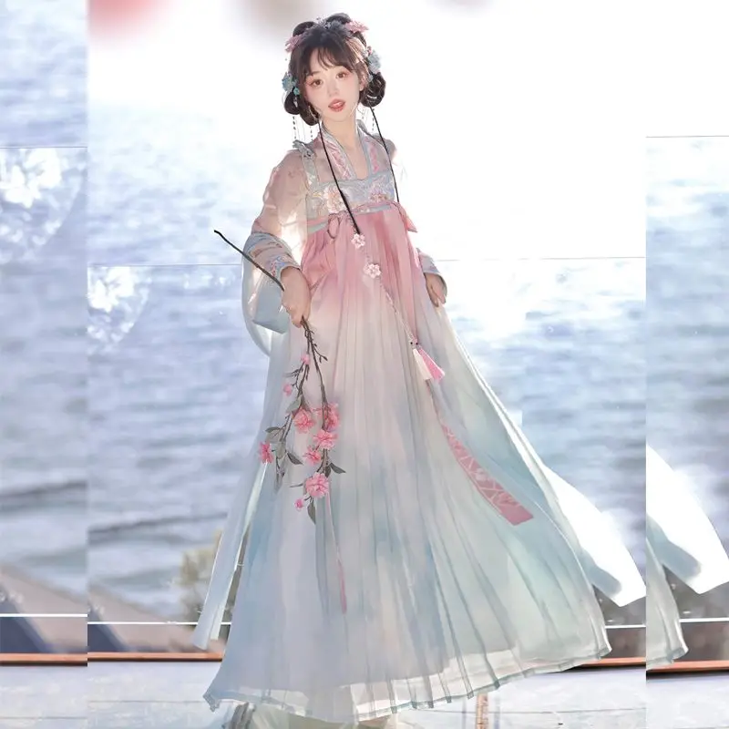 Платье ханьфу женское традиционное элегантное платье для косплея династии Тан в