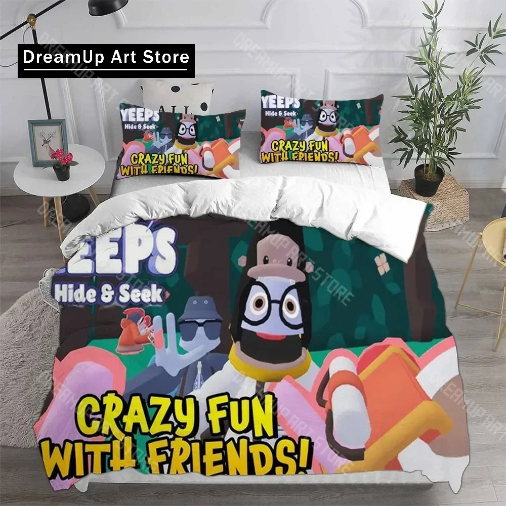 Фото 3D-принт Game Yeeps: Hide and Seek Комплекты постельного белья изысканный комплект постельного белья пододеяльник комплект одеял для кровати роскошный подарок на день рождения №4