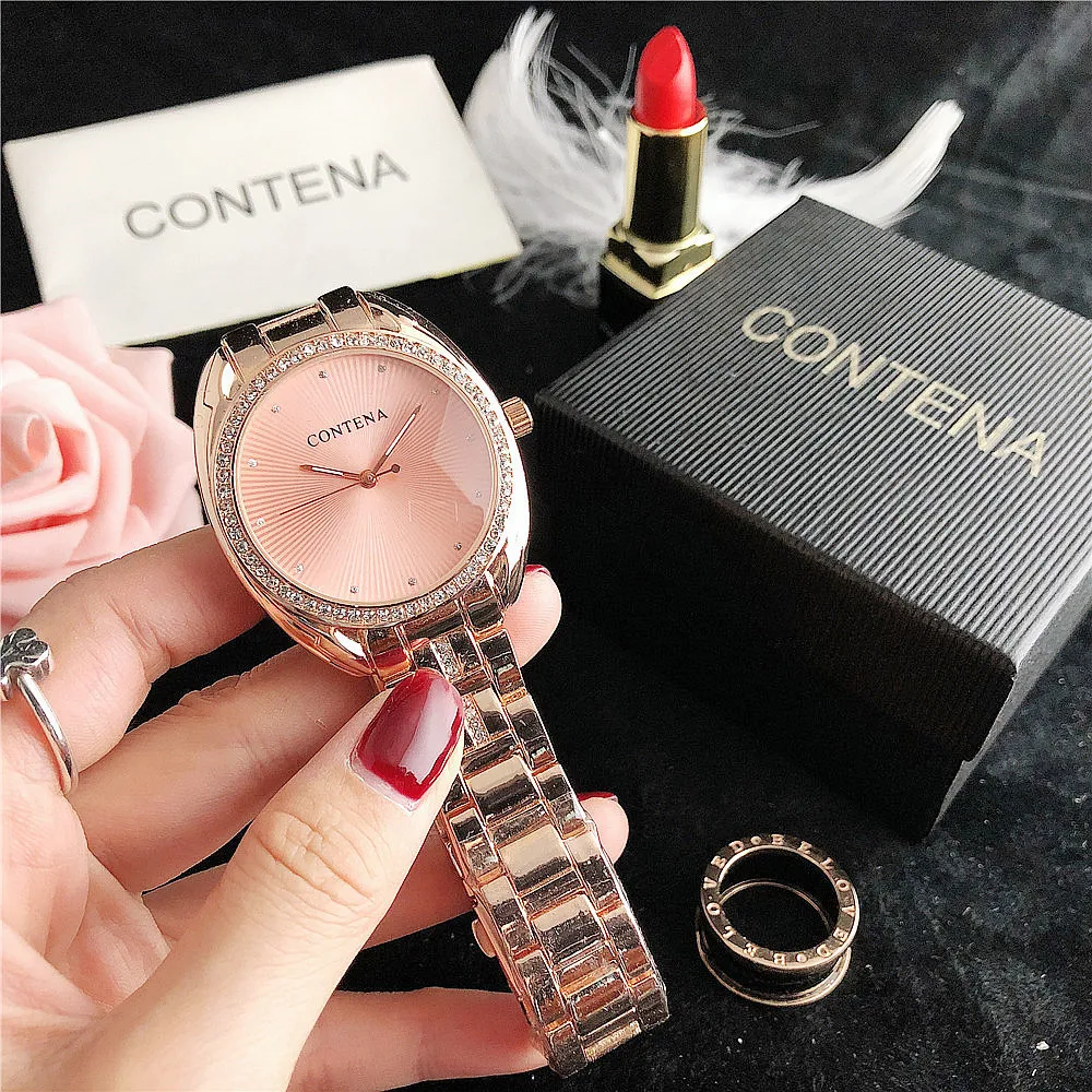 Relogio Feminino New Crystal Diamond watch luxury silver women's watch Fashion women's watch All Steel watch Clock Saat 2023