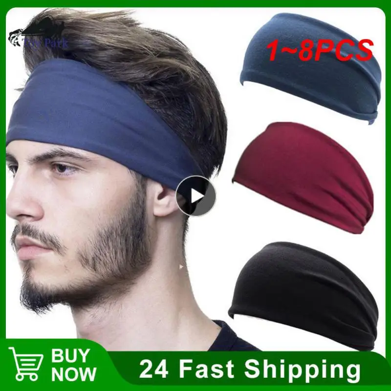 

1~8PCS Headbands for women mens headband Sport grip tape Sweatband For Tennis para gym
