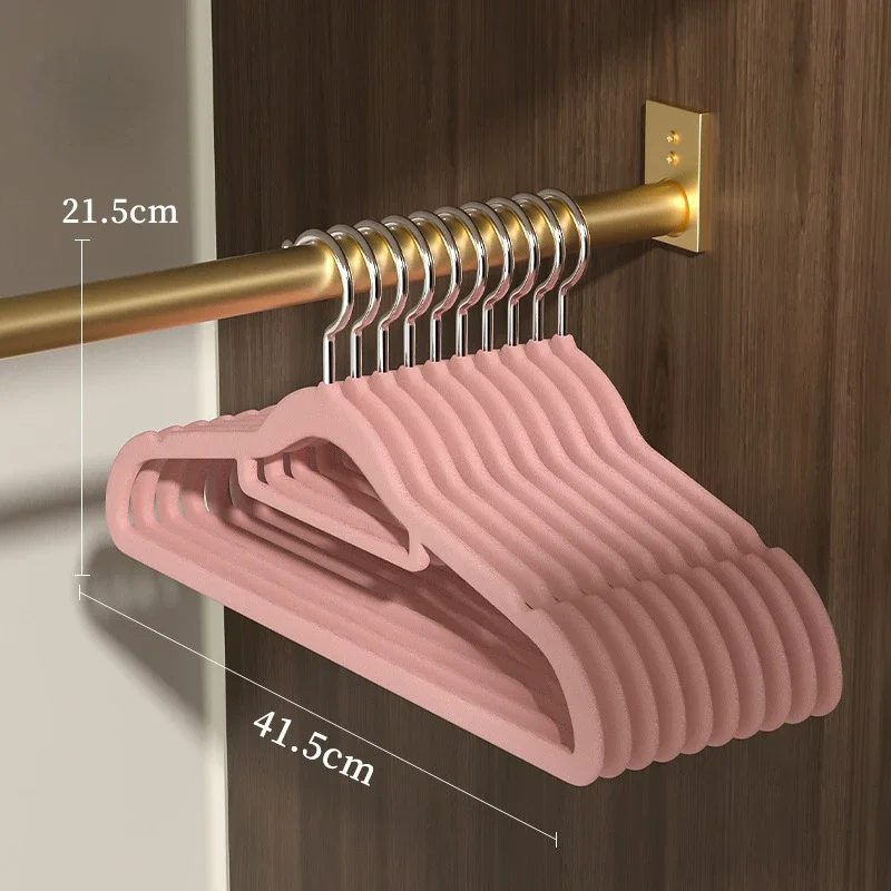 Вешалка для одежды из 10 предметов бесшовная Нескользящая вешалка хранения в