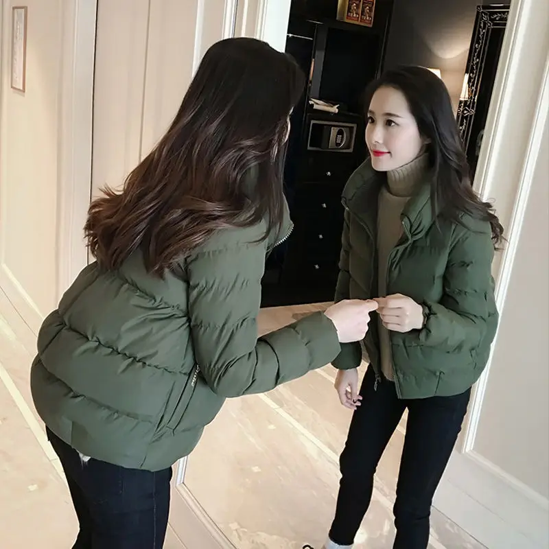 

Antumn Winter Women Clothes Puffer Jacket Down Female Bubble Coats Winter Padded Coats Slim Korean Short Jacket Turtleneck 0.6