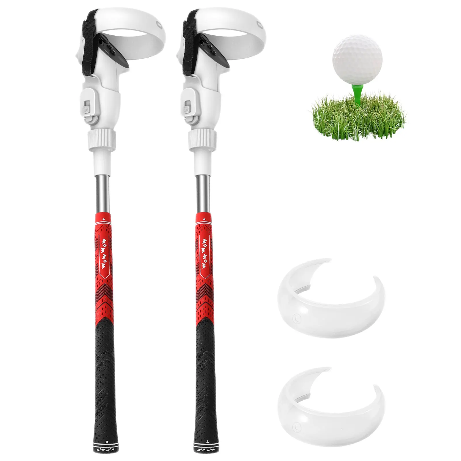 

VR Golf Club Adapter For Oculu Quests 2 Rift S Controller Grips Ball Games Golf Club Attachment For Oculu Quests 2 Accessories