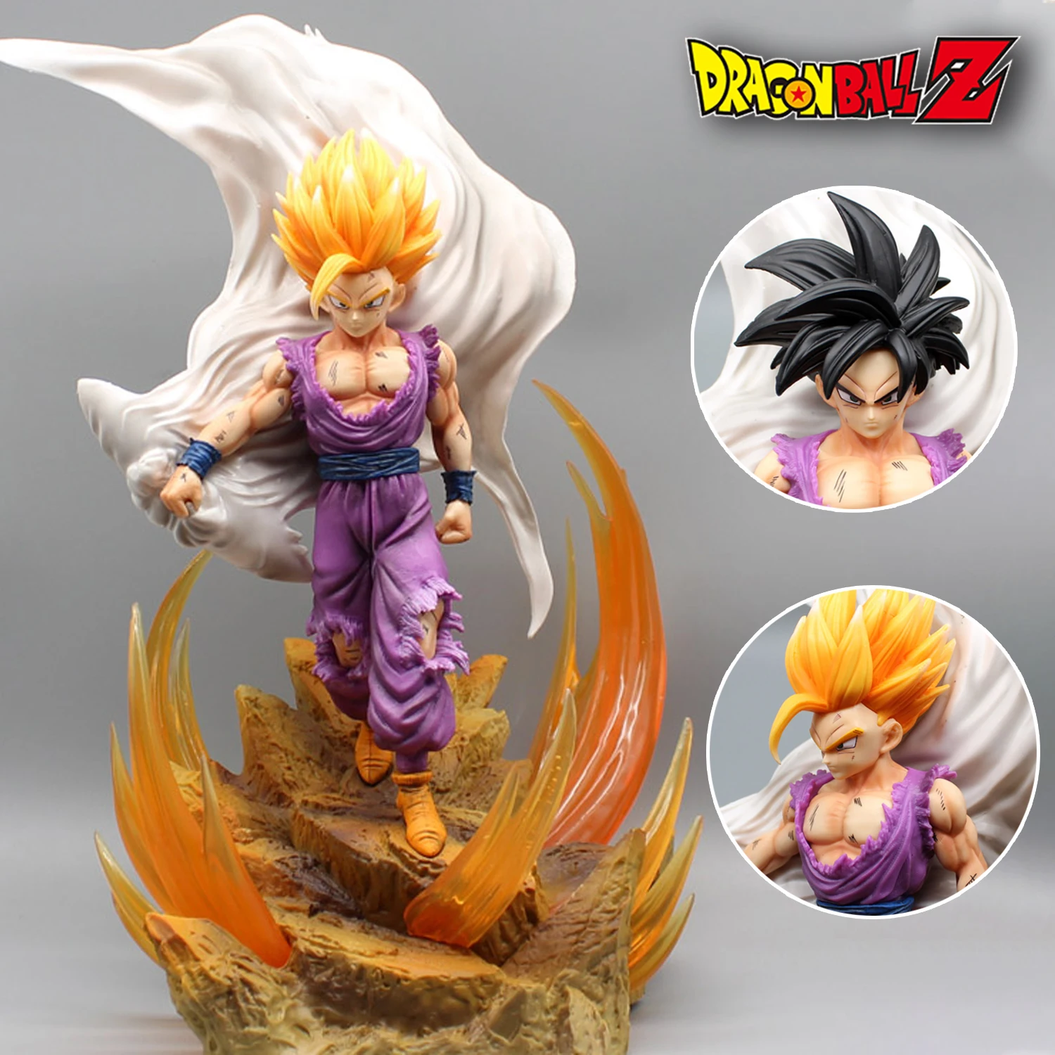

37cm Dragon Ball Z Figure Son Gohan Super Saiyan Anime Figure GK Gohan Figurine PVC Statue Model Doll Collectible Ornament Toys