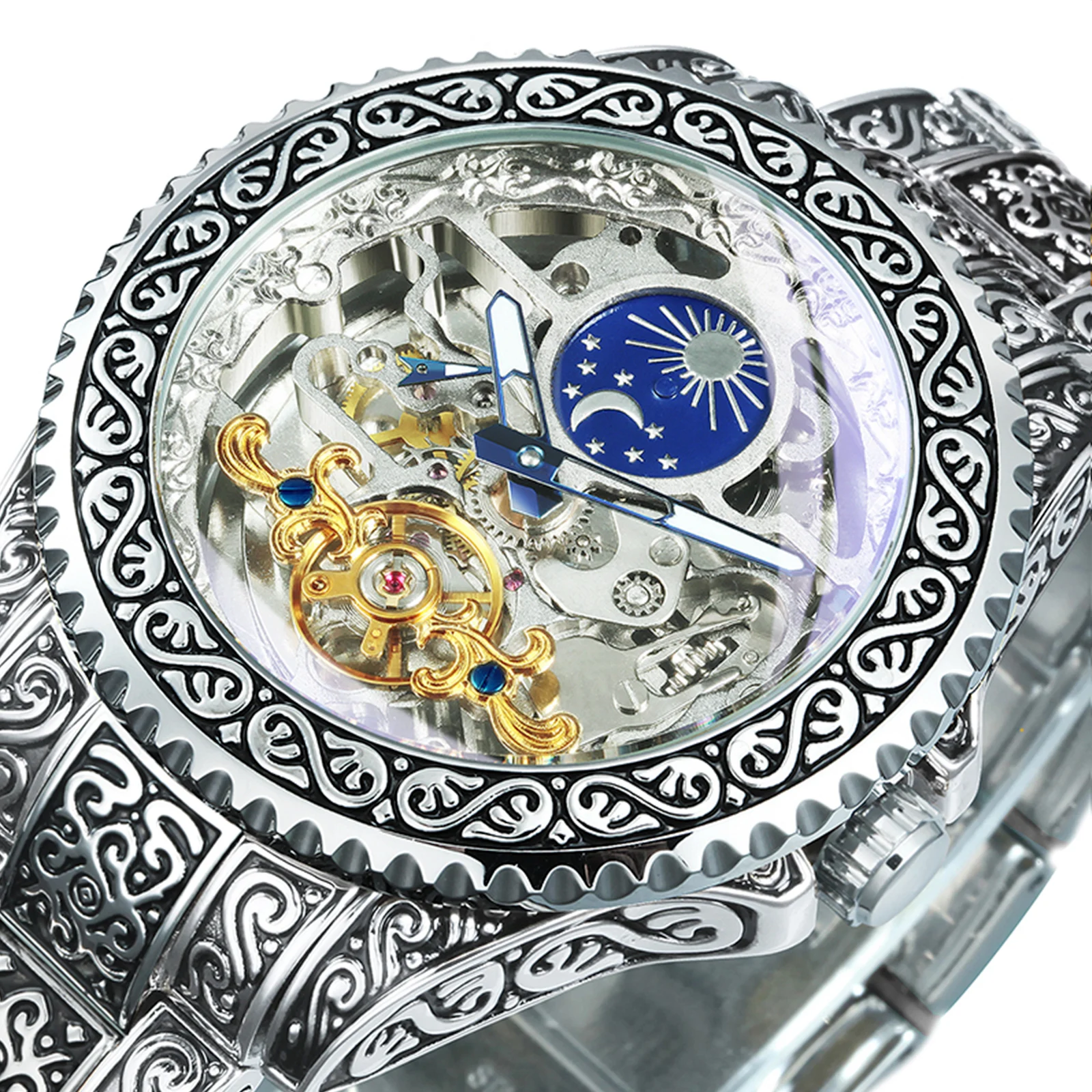 

Forsining Brand Luxury Couple Watch Automatic Mechanical Tourbillon Watch for Men Original Mens Wrist Qatches erkek kol saati