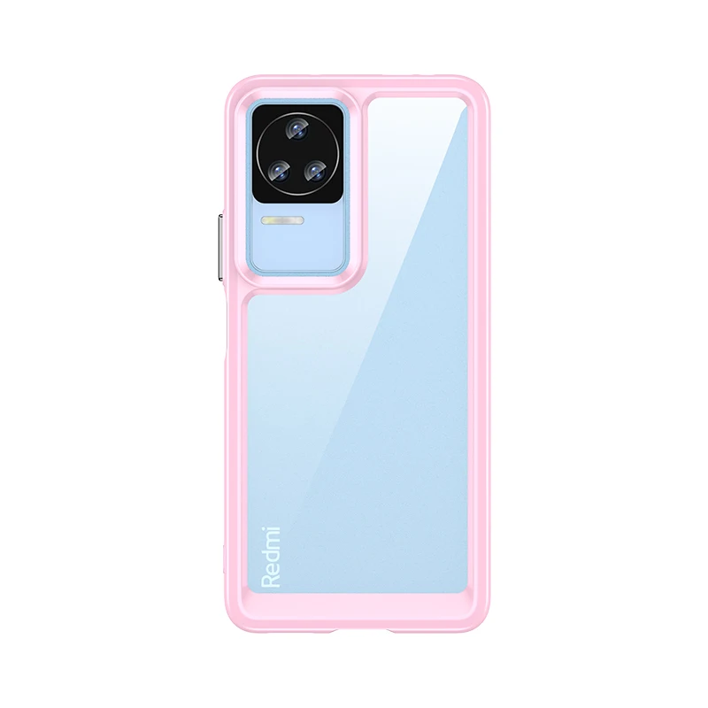 Hard Clear Phone Case For Poco F4 Case For Poco F4 Coque Fundas Translucent Soft TPU Frame Shockproof Phone Bumper For Poco F4