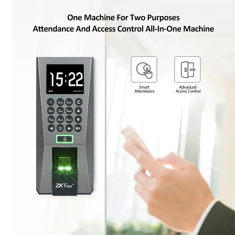 Zk F18 Биометрический контроль доступа по отпечаткам пальцев и система учета