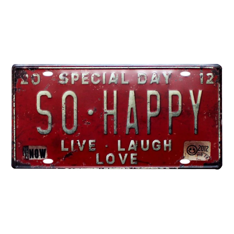 

Автомобильный номерной знак, потертый винтажный Предупреждение ный металлический жестяной знак, декоративные таблички, художественные из...