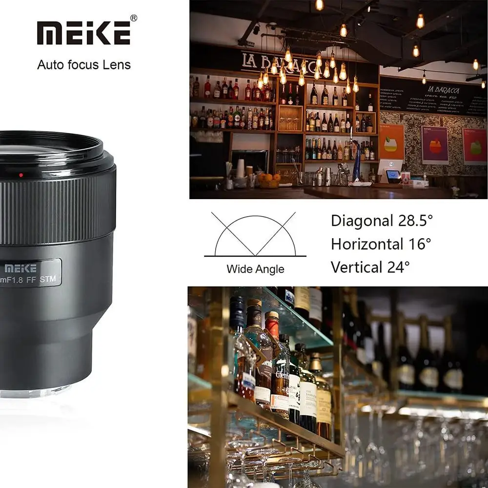Фото [DO бразильский] MeiKe 85 мм F1.8 для Sony Автофокус Средний телефото STM Полнокадровый портретный объектив для Sony E Mount беззеркальных камер №4