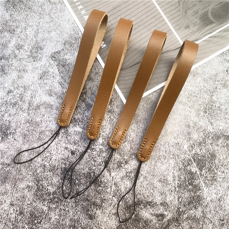 

10Pcs Lanyard Leather Landyard Small Keycord Handmade Practical Key Strap Simple Universal Phone Accessories Cowhide Pendant