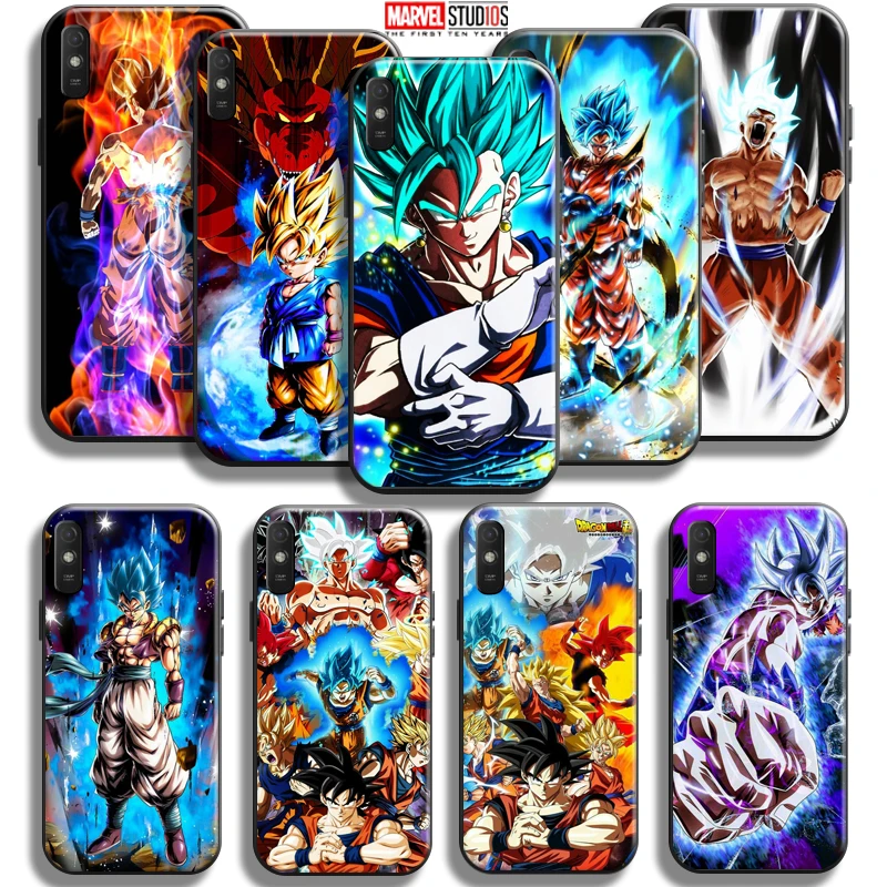 

Anime Dragon Ball Phone Case For Xiaomi Redmi 9A 9AT TPU Liquid Silicon Coque Silicone Cover Black Soft Funda