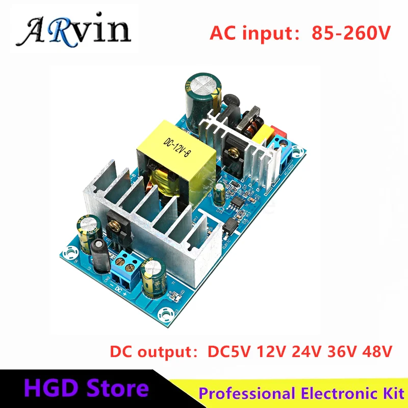 

Импульсный источник питания AC-DC module 5V 12V 24V 36V 48Vto110-200v