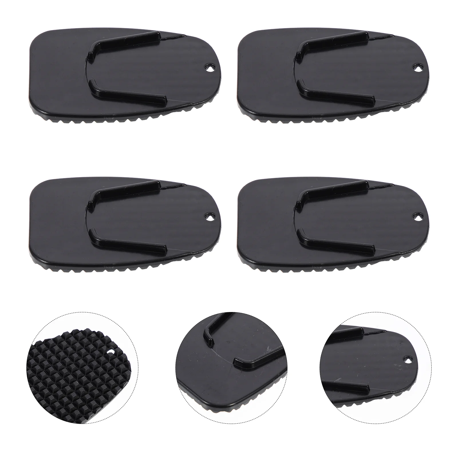 

4 Pcs Motorcycle Support Plate Motorbike Supplies Foot Peg Bracket Cycling Accessories Dirt Stand Side Pad Cushion Puck