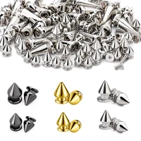 miusie 100 pcsset conical rivets leather rivets repairing kit garment rivets for diy craft clothes bag shoes hand making
