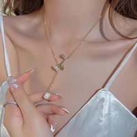 new fashion vintage rose necklace for women pendant long chain charm simple pendant charm necklace flower jewelry party gifts