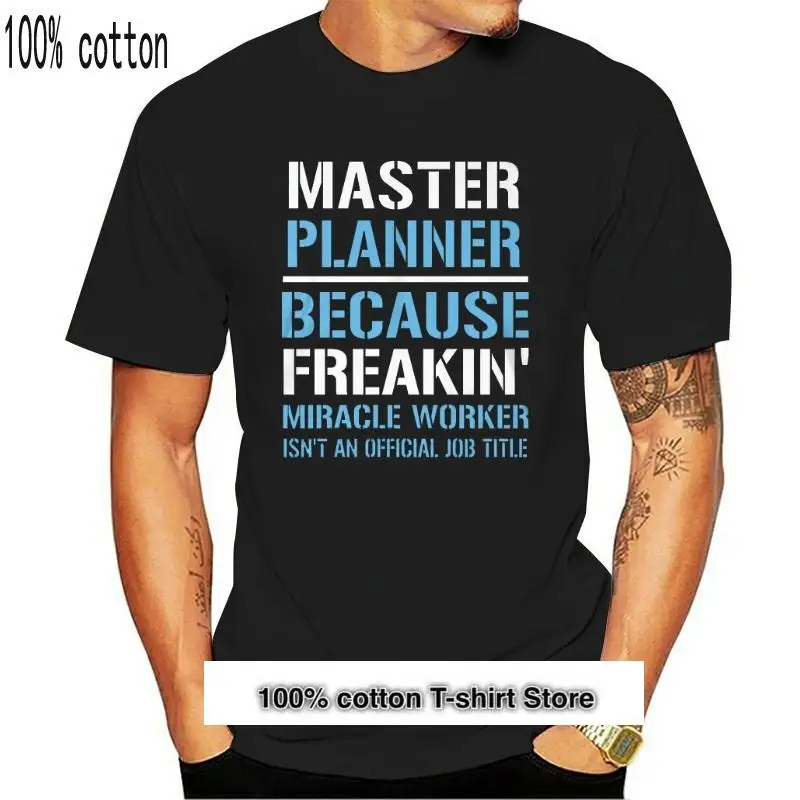 

Camiseta de maestro planificador para hombre y mujer, camiseta nueva