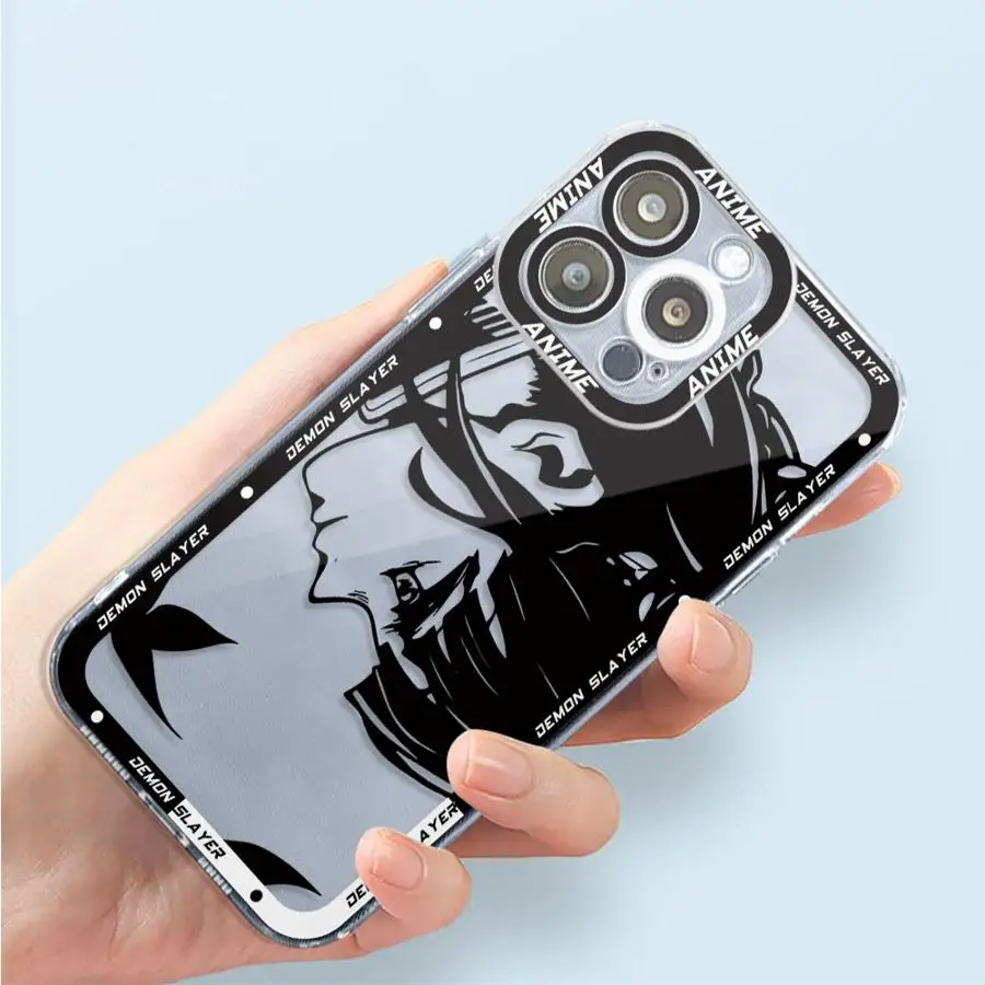 Чехол для телефона с аниме Убийца демонов Apple iPhone 13 15 16 Pro Max 14 11 12 7 8 Plus X XS MAX XR Plu Soft TPU