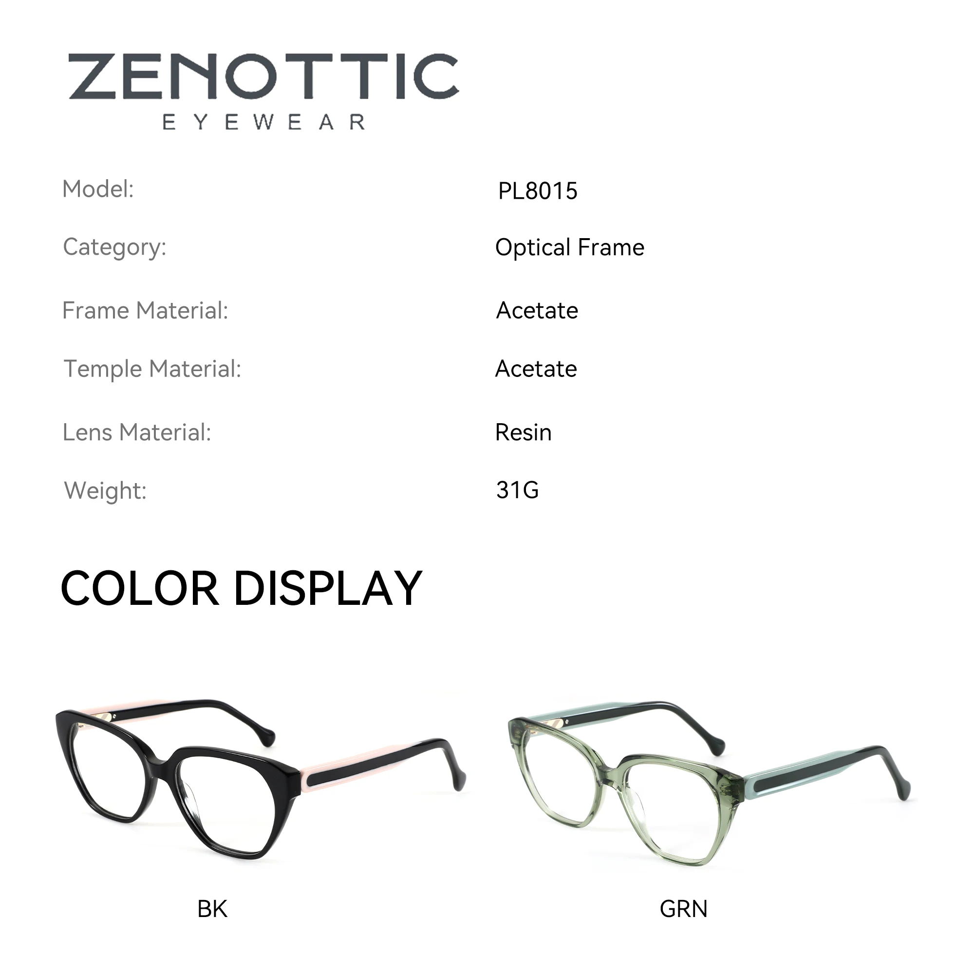 Фото ZENOTTIC (размер S) Фотохромные очки с ацетатной оправой в форме бабочки для женщин, прогрессивные линзы для ближнего и дальнего зрения №4