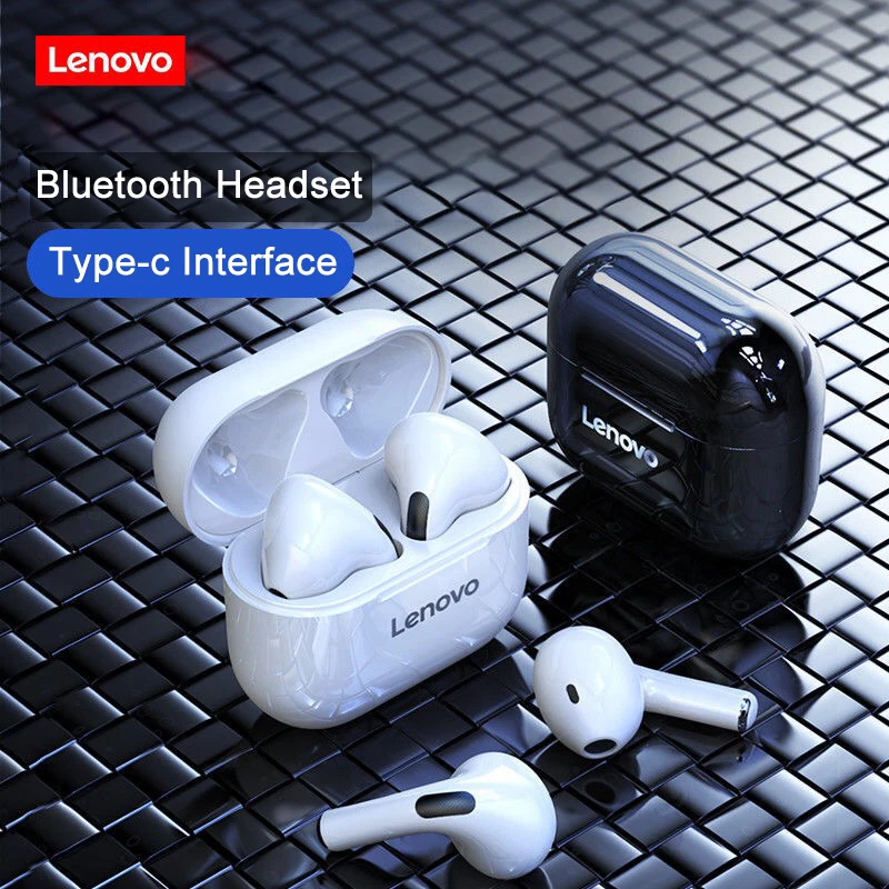 

Original Lenovo LP40 TWS Wireless Bluetooth Headset Game Type C Interface For iPhone Android Phones Bluetooth5.1Touch Control
