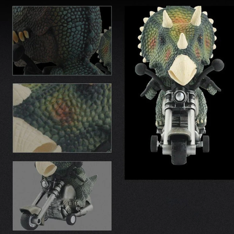 

Motorcycle Toy Simulation Dinosaur Clock-work Model Baby Toy Easy Grab Handhold
