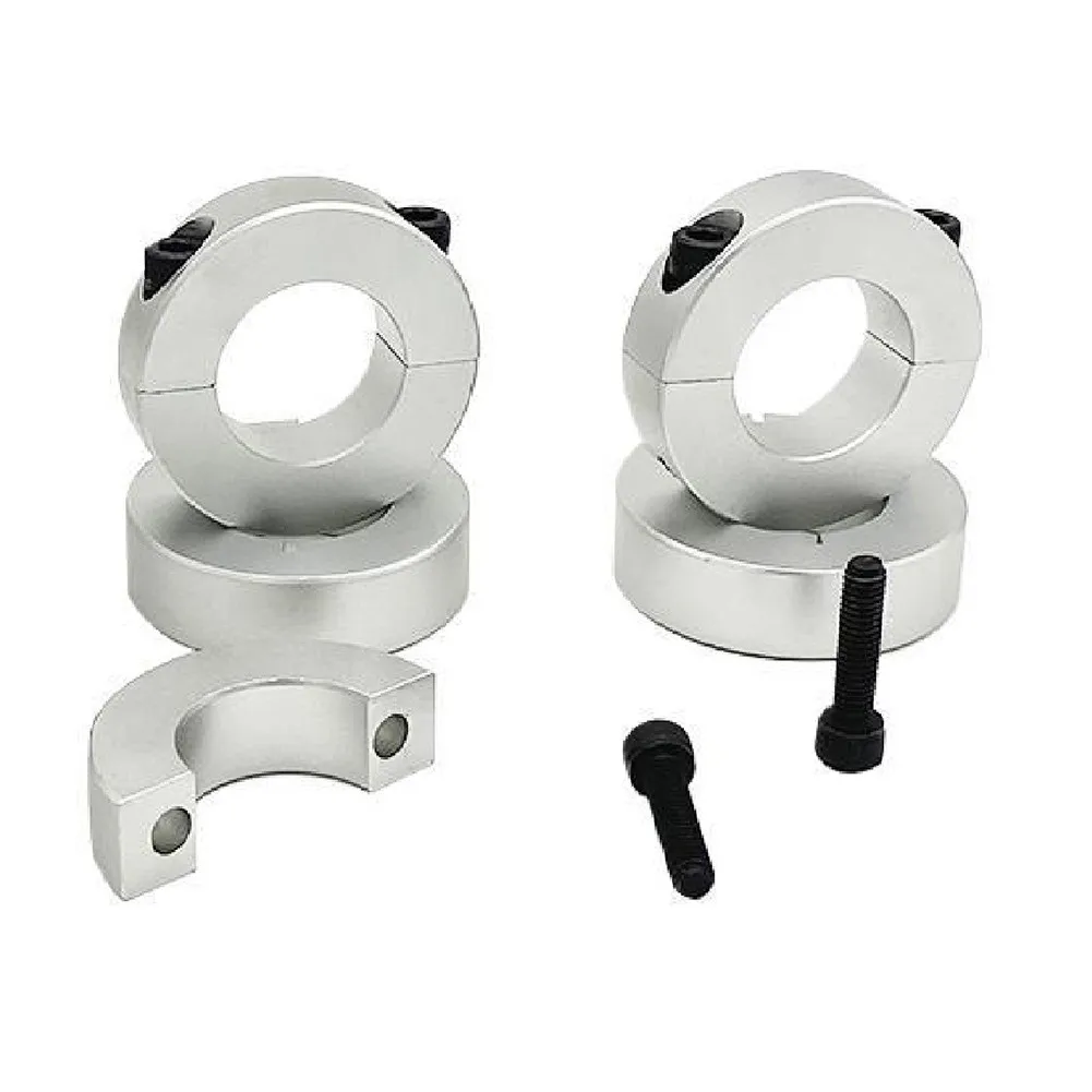 

1pc Aluminum Alloy Fixed Rings Clamp Collar Double Split 13mm To 30mm Inside Diameter Shaft Collar Clamp Type