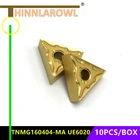 Твердосплавная пластина TNMG160404 MA VP15TF, инструмент для наружной обточки, высококачественный токарный инструмент с ЧПУ, режущий инструмент TNMG 160404, токарная пластина T