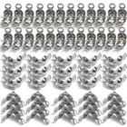 100 шт. 4*7 мм Соединительная застежка, фитинги для ювелирных цепей, обжимные Концевики, детали для изготовления браслетов своими руками