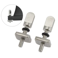 2pcs new 316 stainless steel boat surfboard fin screw fin plate replacement kit longboard fin screws plate boat accessories