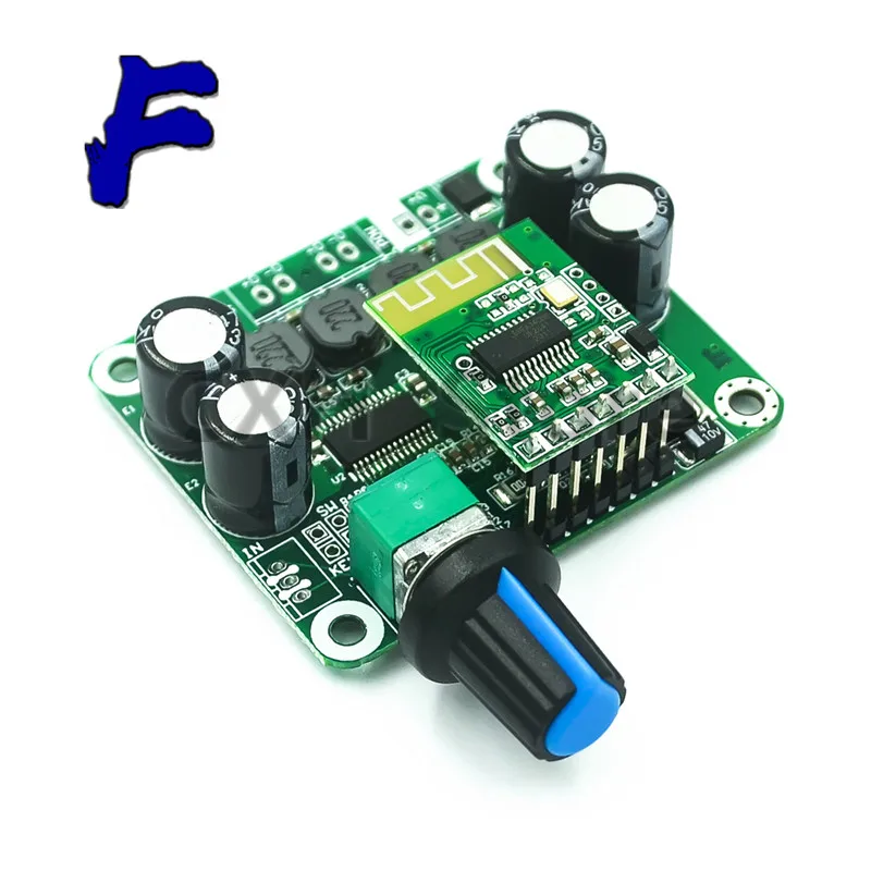 Цифровой стерео аудио усилитель мощности TPA3110, Bluetooth 4,2, 30 Вт + 30 Вт, плата, модуль 12-24 В для автомобиля, для USB-динамика, портативный динамик