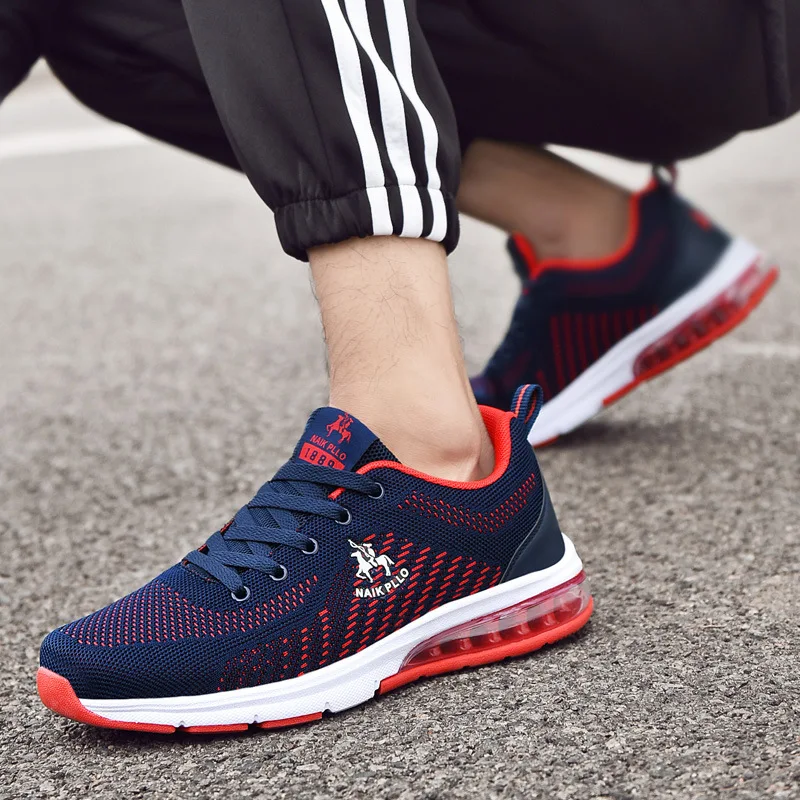 NAIK PLLO Men Shoes Wear-resistant Casual Sports Shoes Running Travel Shoes Mesh Surface Breathable Walking Shoes Air Cushion