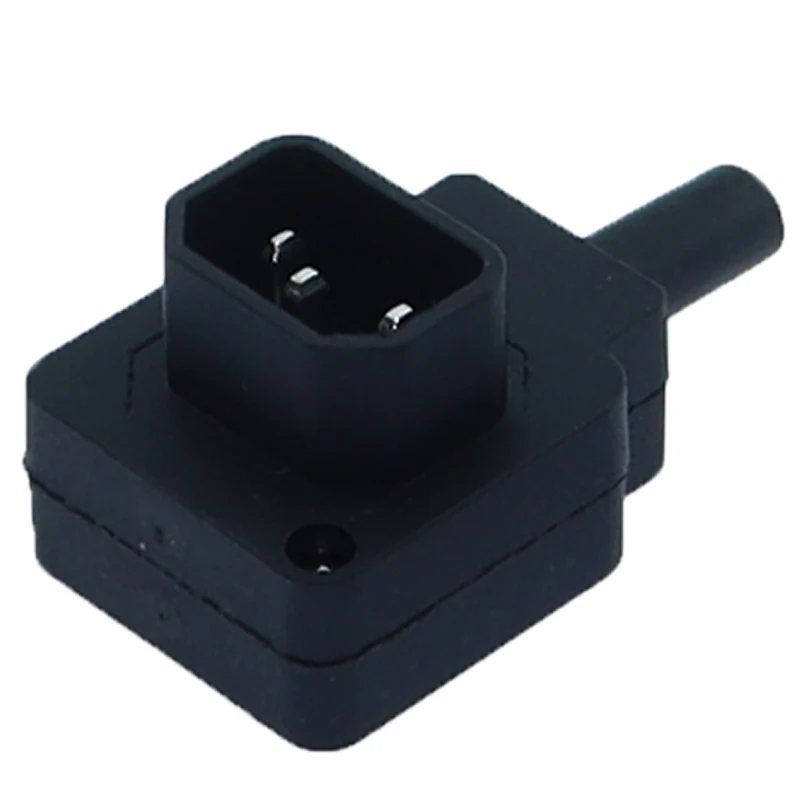 

1 шт., 90-градусный Угловой Штекер IEC 320 C13, штекер переменного тока 10 А, 250 В, шнур питания, Кабельный разъем