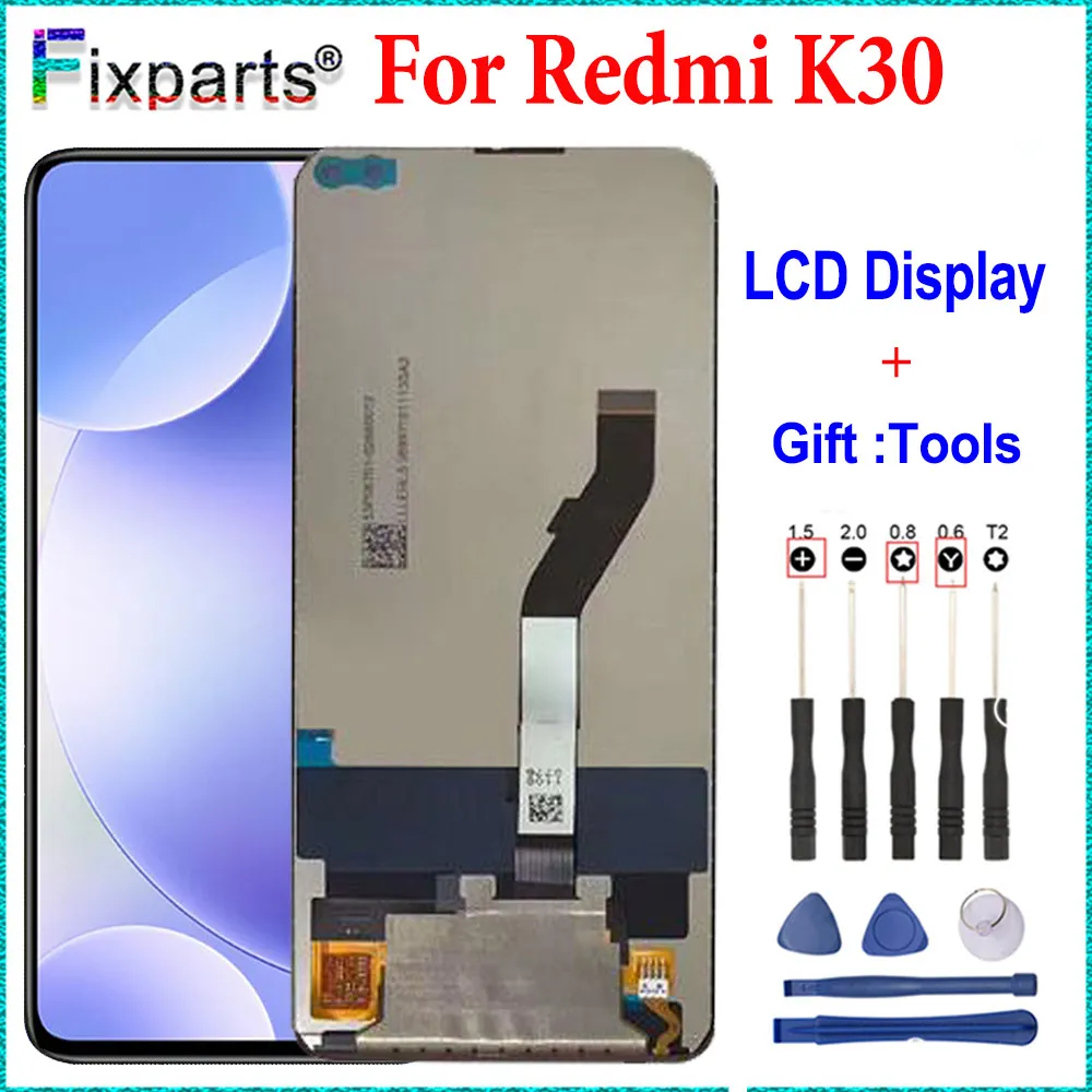 

ЖК-дисплей с сенсорным экраном и дигитайзером в сборе для Xiaomi Redmi K30 4G, запасной дисплей для Xiaomi Poco X2, ЖК-дисплей с инструментами