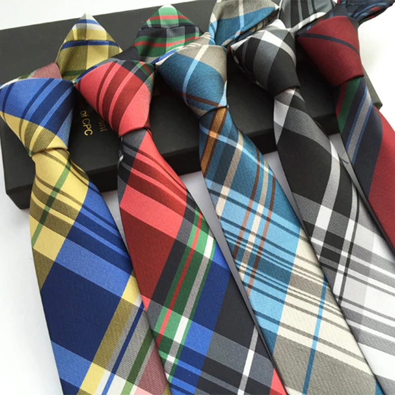 

18 Colors Jacquard Striped Plaid Paisley Necktie 6cm Polyester Male Business Tie Skinny Tuxedo Suit Shirt Gift For Men Accessory