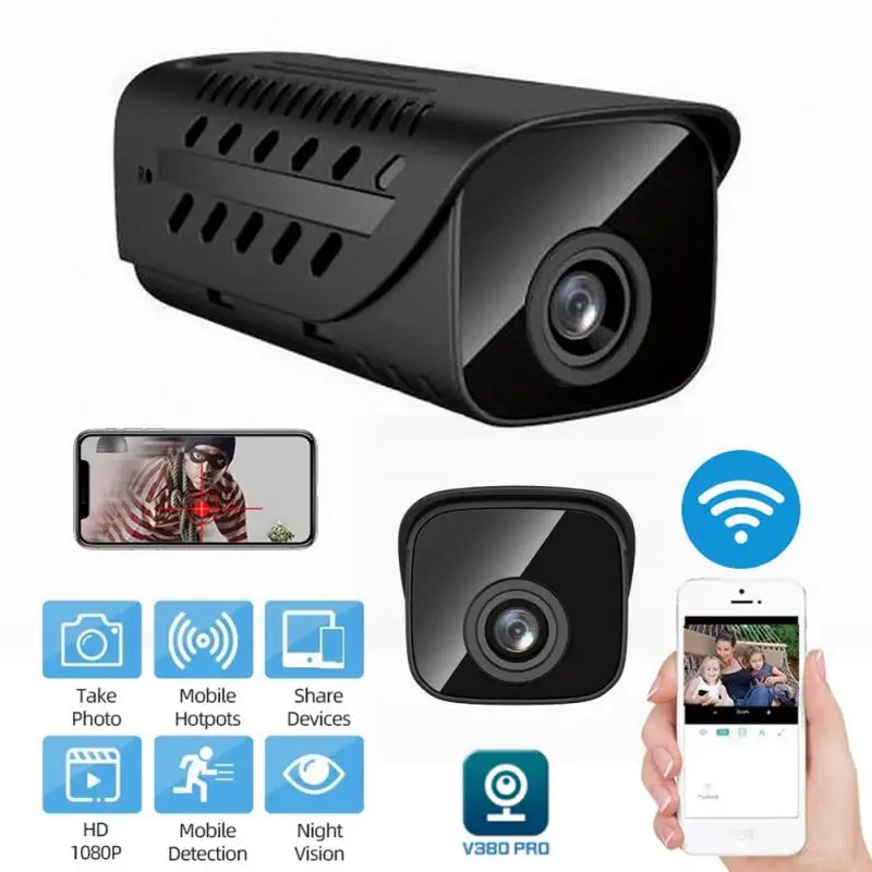 

Mini Camera HD 1080P Home Security Camcorder Night Vision Micro Cam Motion Detection Video Voice WiFi Surveillance Recorder Cam
