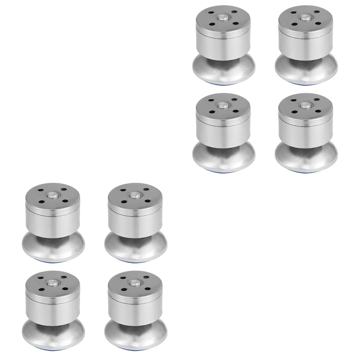

8 pcs Stainless Steel Cabinet Foot Adjustable Support Foot Type Sofa Foot Furniture Cabinet Feet Pad (Steel)