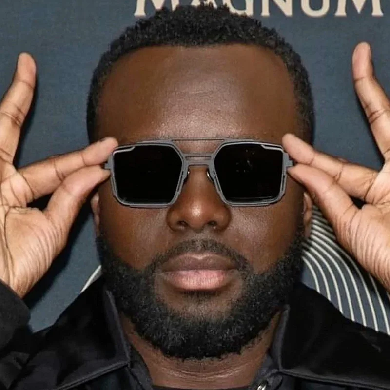 

Square Sunglasses Fashion Steam Punk Women Sunglass Mental Small Frame Sun Glasses Men Retro UV400 Shades Eyewear