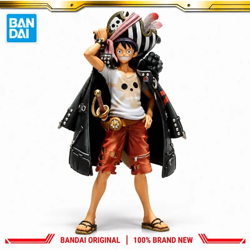 Фото В наличии оригинальная фигурка Bandai Banpresto One Piece Monkey D Luffy, новая в коробке, модель персонажа из аниме, игрушка. №2