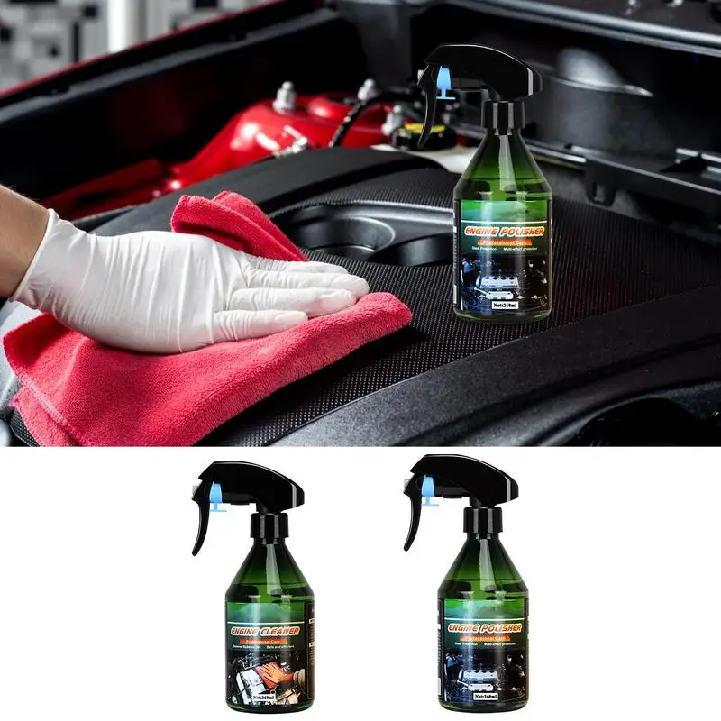 

Car Engine Cleaning Spray 260ml Coat Spray Vehicles Engine Protection Non Greasy Cleaner Removing Rust Agent Car Accessories