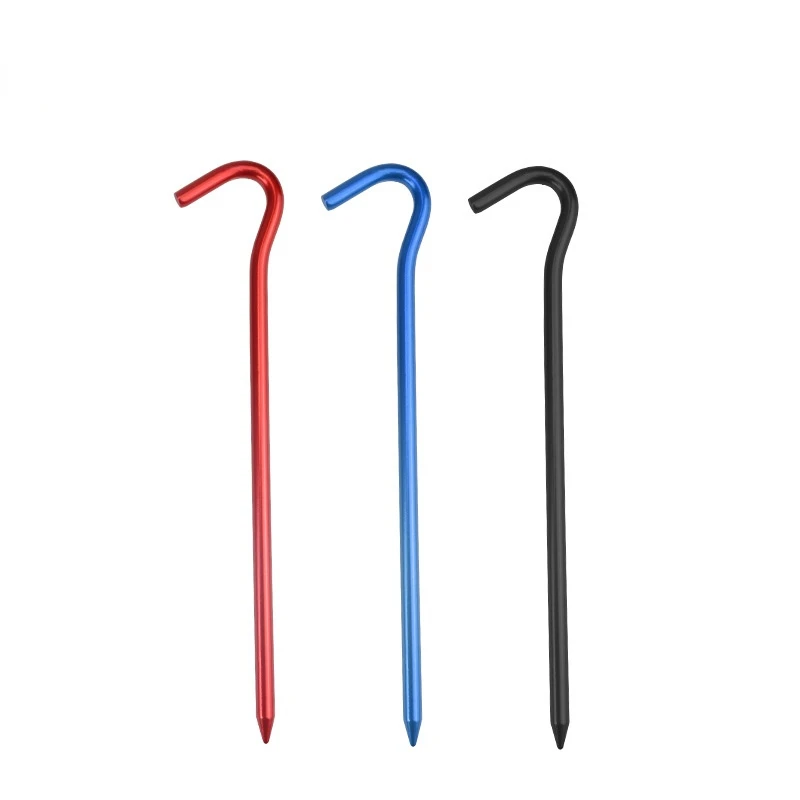 Колышек для палатки 18 см алюминиевый колышек с веревкой уличный ветрозащитный